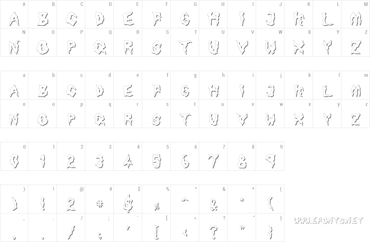 Font Nameless Harbor preview